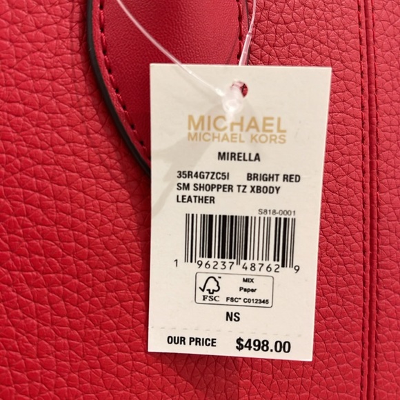 MICHAEL KORS
Mirella Small Pebble Leather Crossbody Bag
Bright Red
NWT - Picture 7 of 16